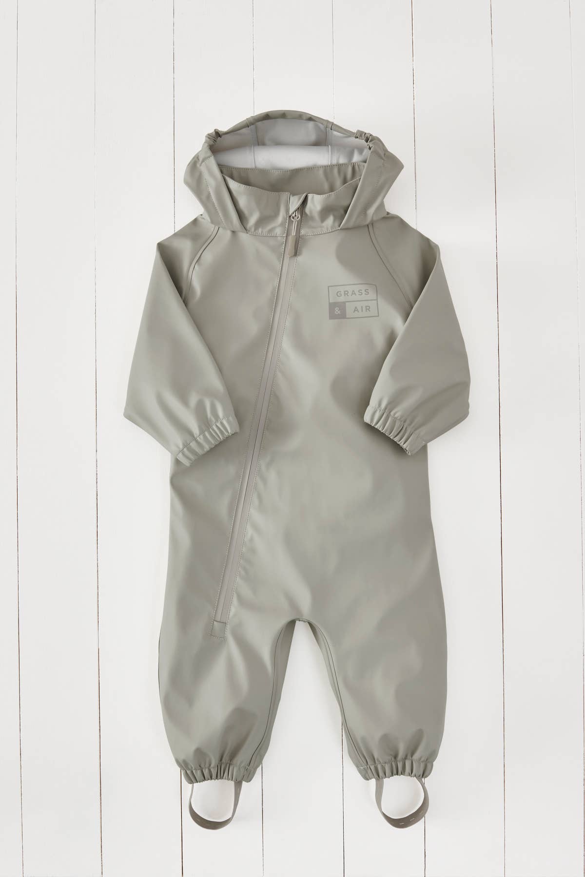 Geothermal Grey Kids Waterproof Puddlesuit