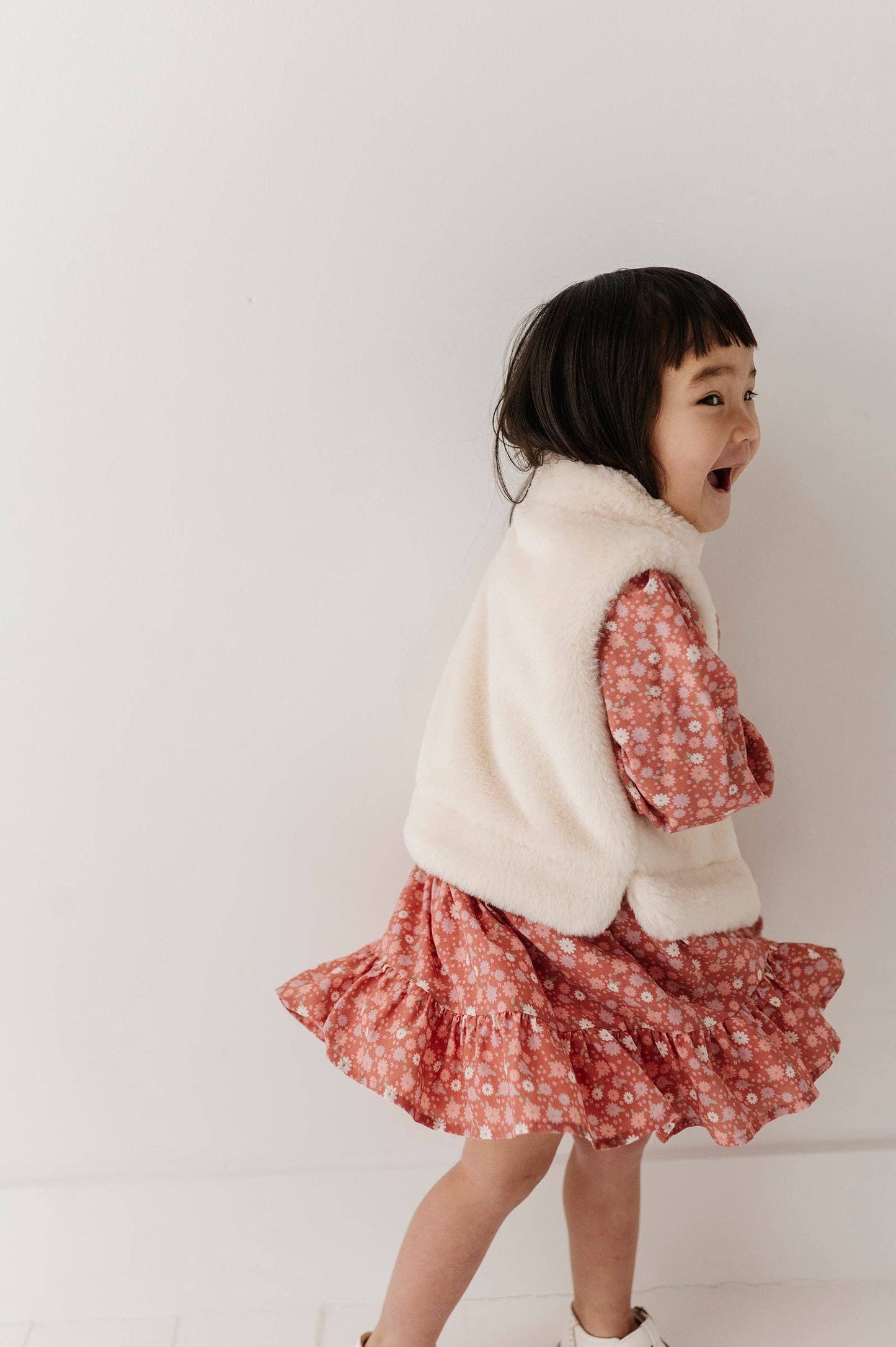 Babysprouts Girl's Fur Vest