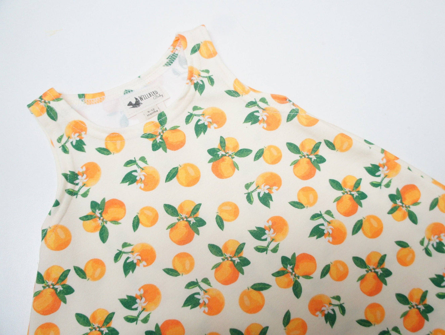 Dress- Baby/toddler/kids - Chickadee Swing Dress, Oranges Pr