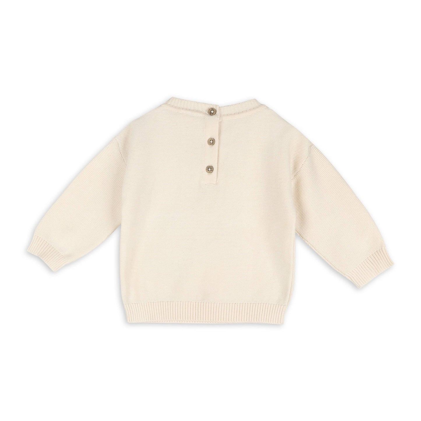 Woodland Animals Knit Baby Pullover (Organic Cotton)