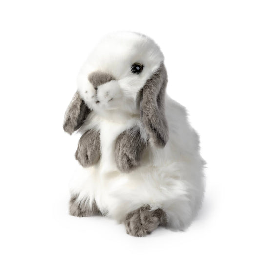 Living Nature Lop Eared Rabbit Gray Plush