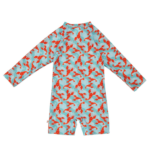 Rash Guard Printed Swimsuit - Logan the Lobster