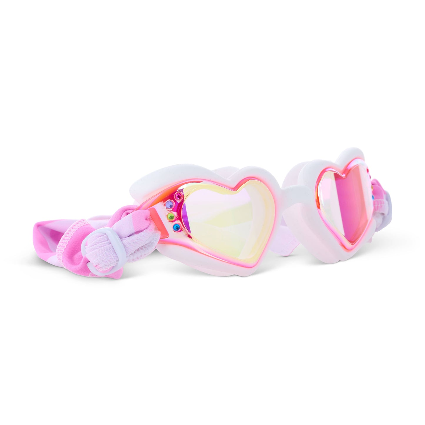 *NEW* Soft Crush Fabric Strap Swim Goggle | Heart