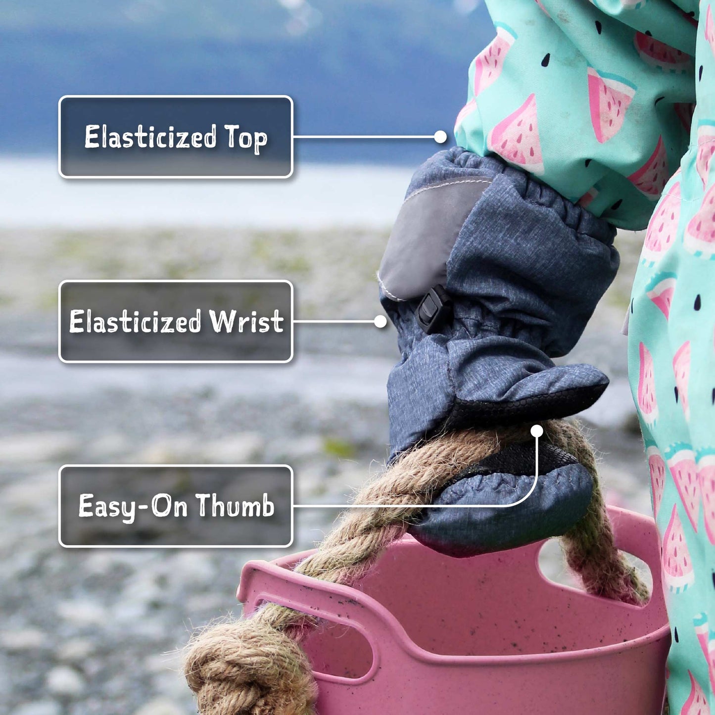 Polar Pals | Cozy-Dry Waterproof Rain Mittens