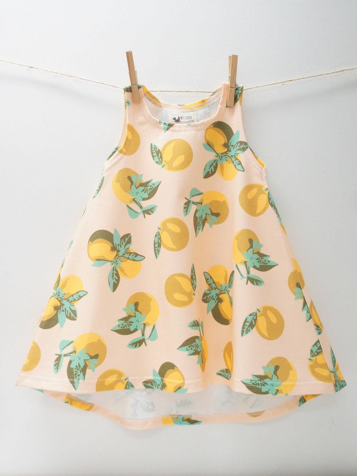 Dress- Baby/toddler/kids - Chickadee Swing Dress, Zesty Prin