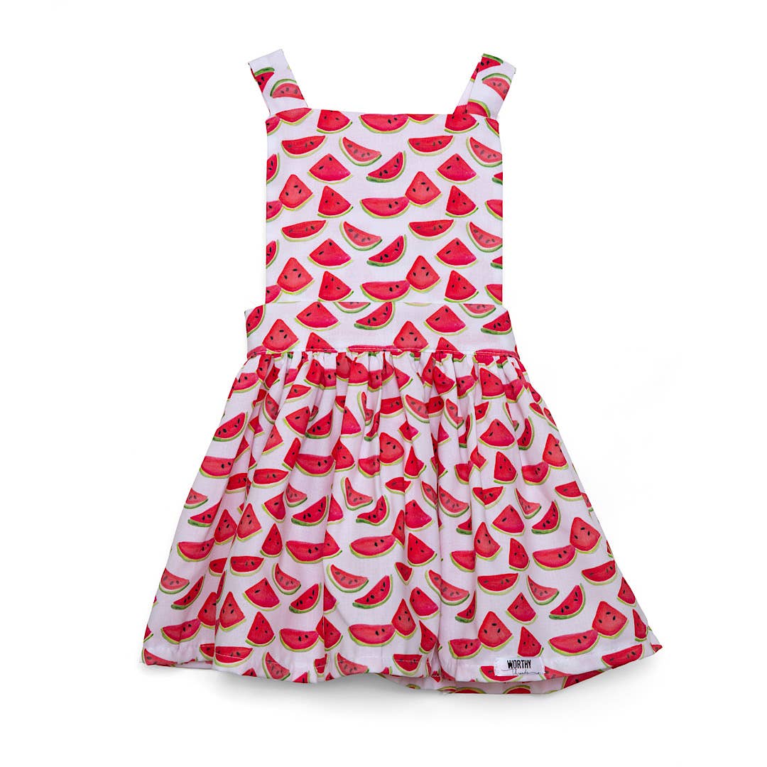 Pinafore Dress in Watermelons