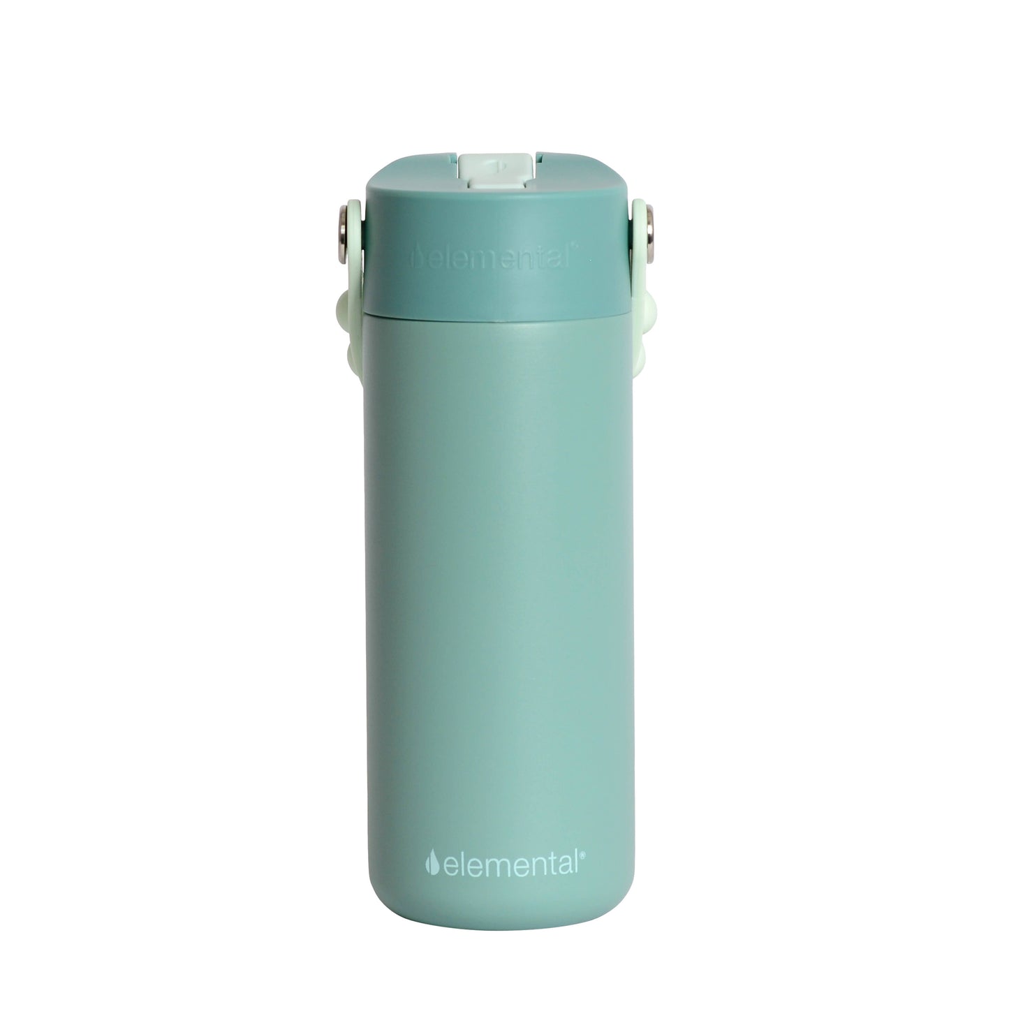 Fidget Handle Kids Stainless Bottle 18oz Sage