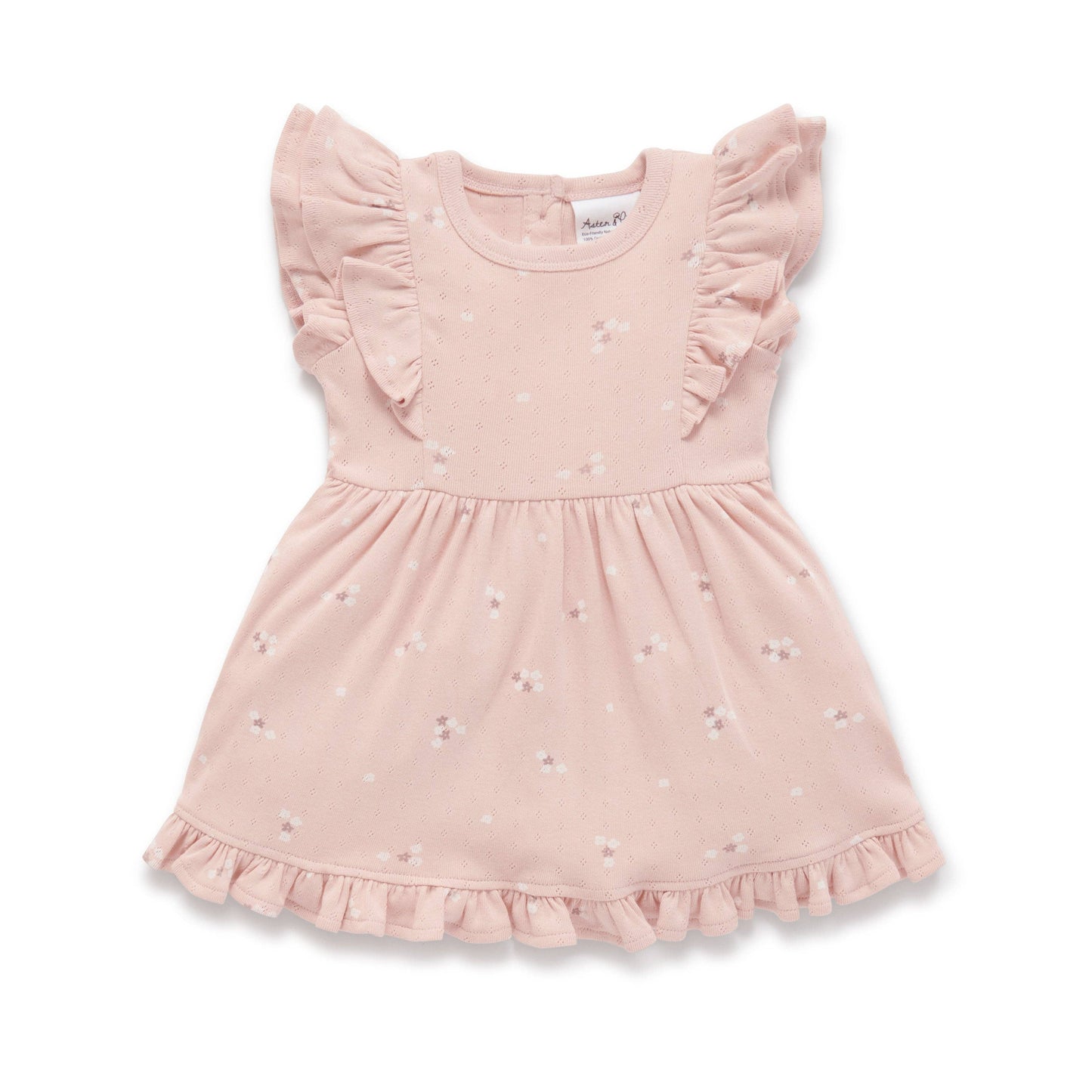 Petal Pointelle Ruffle Dress