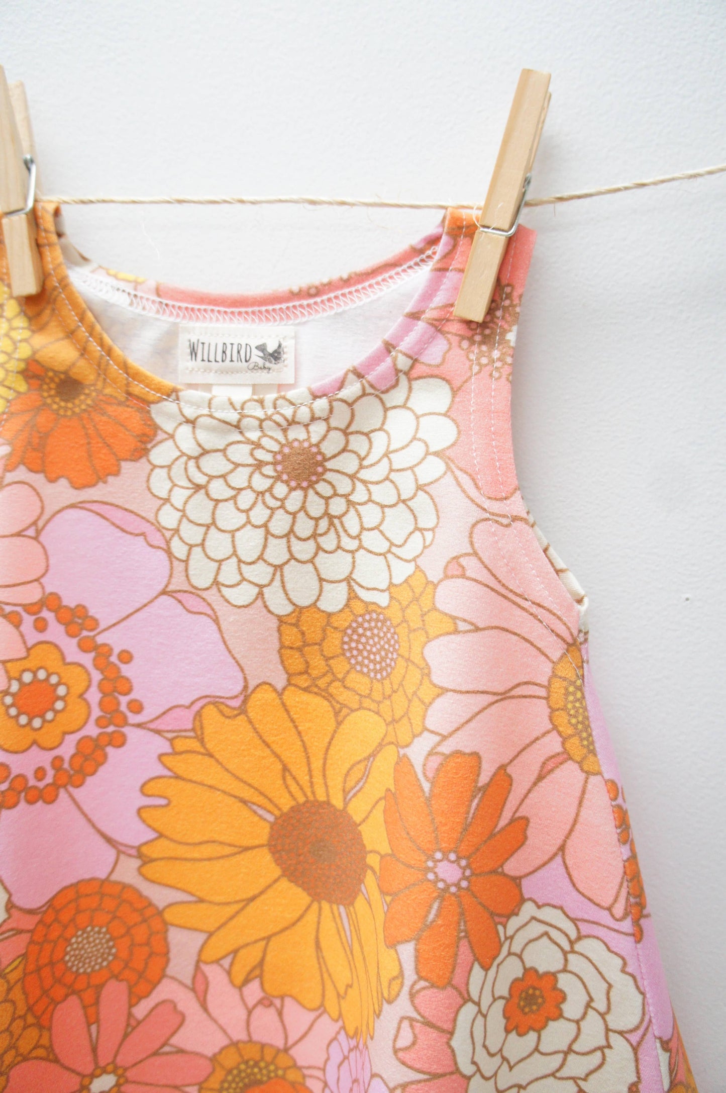 Dress- Baby/toddler/kids  Chickadee Swing Dress, flowerpower