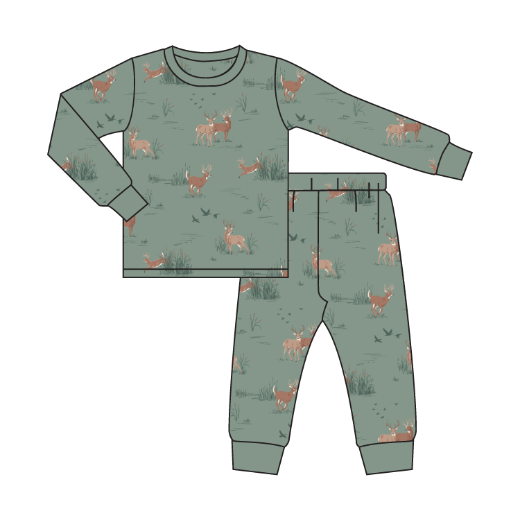 Woodland Buck Bamboo Pajamas