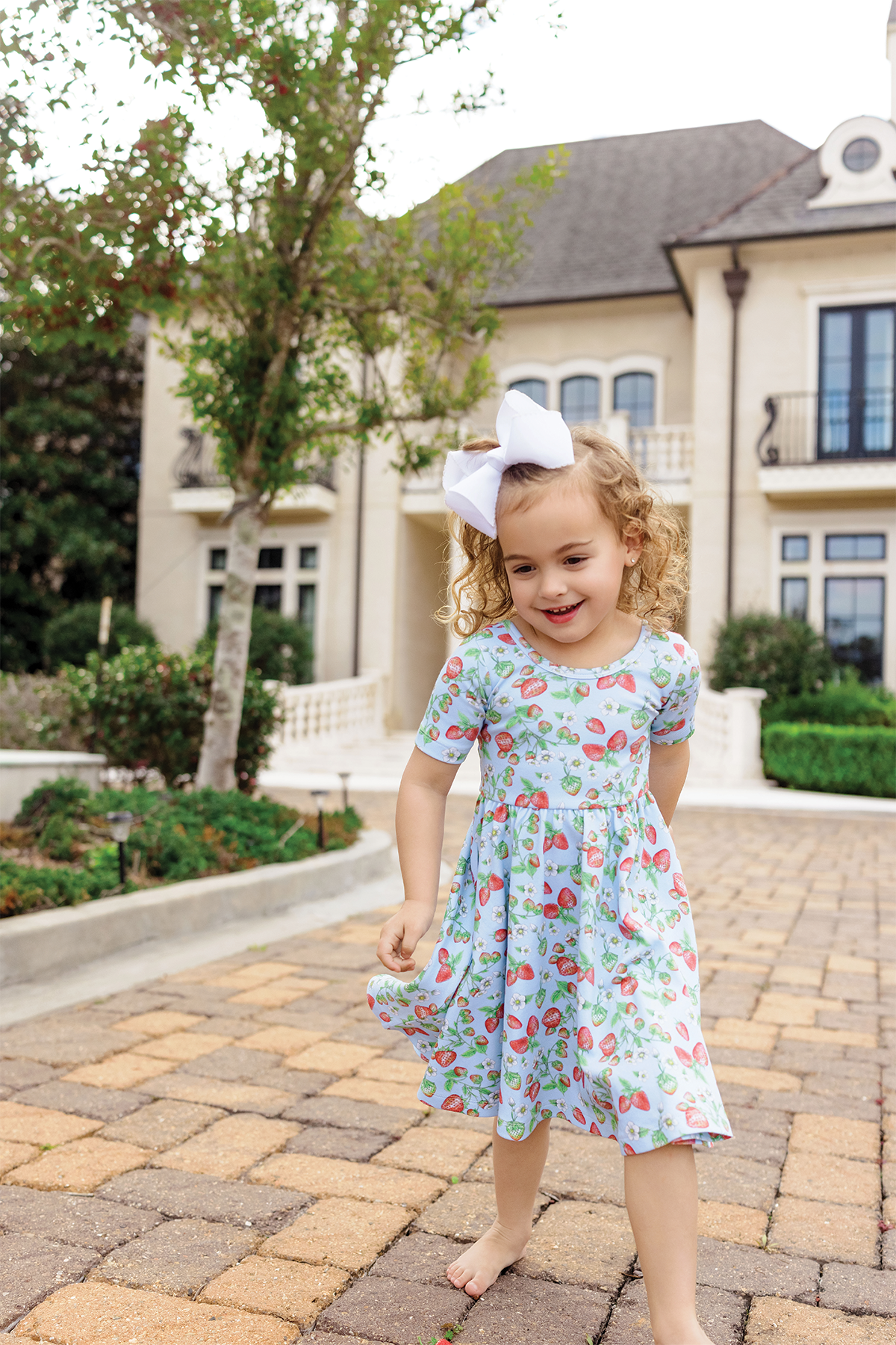 Strawberry Fields Organic Cotton Twirl Dress