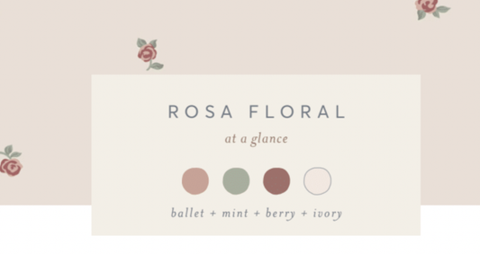 Organic Baby Iris Pointelle Tank Top - Rosa Floral / Ballet