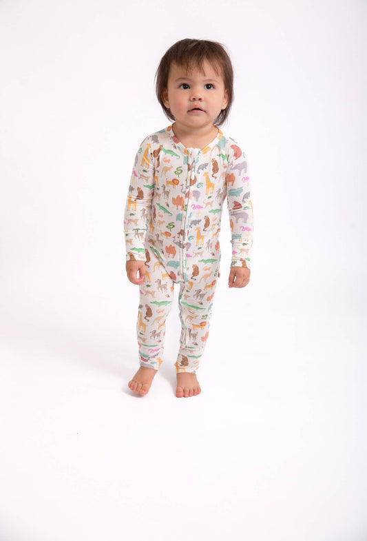 Zoo Crew Convertible Zip PJs