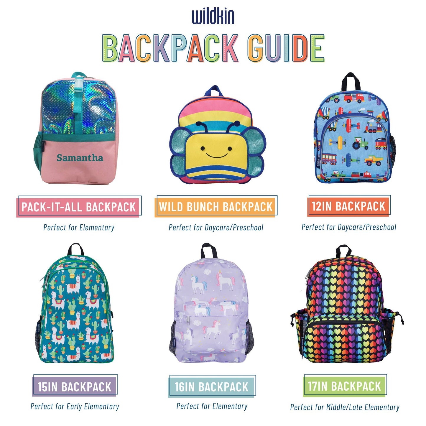 Trains Planes and Trucks Backpack - 12 Inch