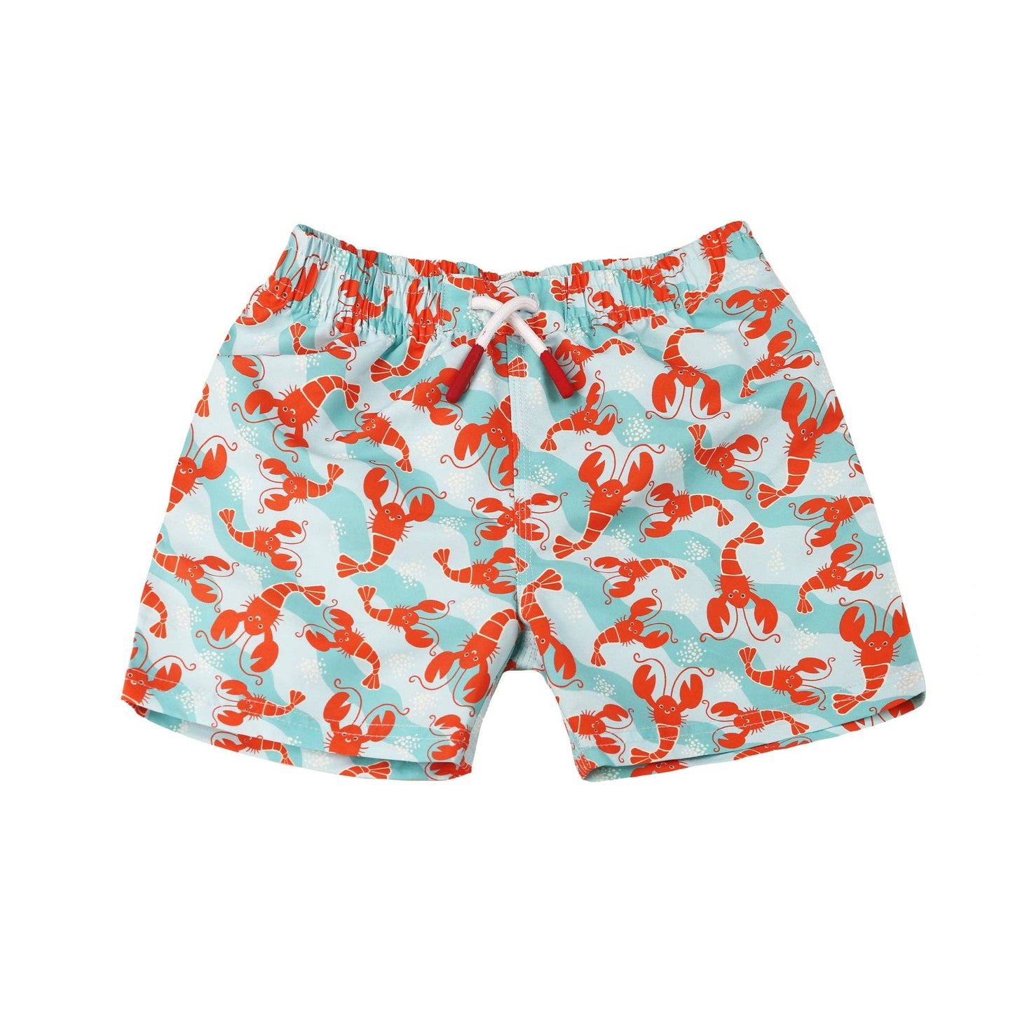 Boys Printed Swim Shorts - Logan Lobster