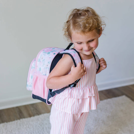 Floral Watercolor 15 Inch Backpack