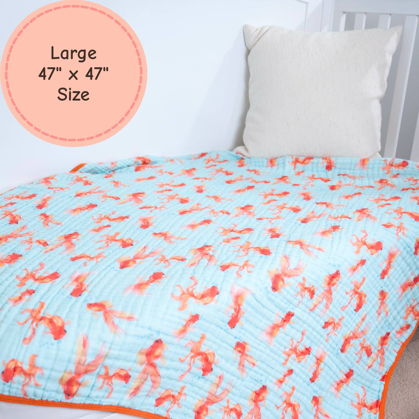 Muslin Quilt Baby & Kids Blanket Goldie