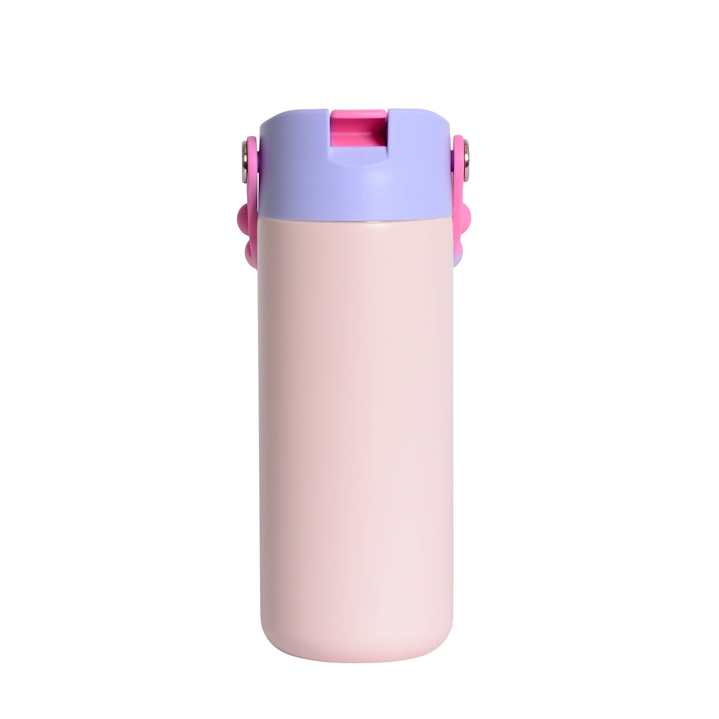 Fidget Handle Kids Stainless Bottle 18oz Blush Pink Tie Dye