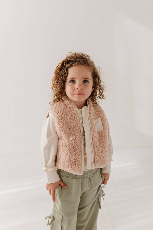 Babysprouts Sherpa Zipper Vest
