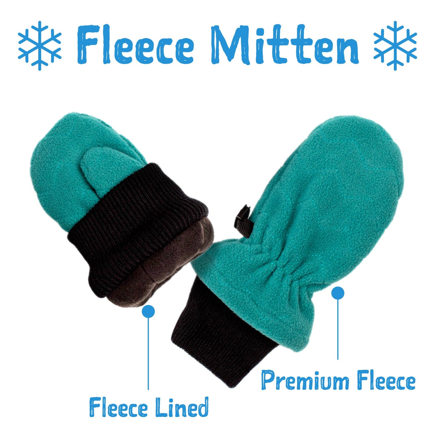 Soft Brown | Fleece Mittens