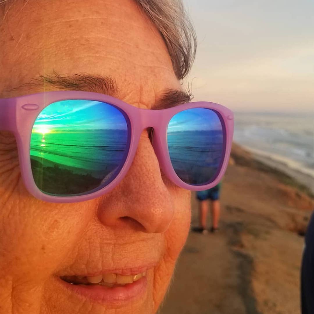 Lavender Glitter Sunglasses