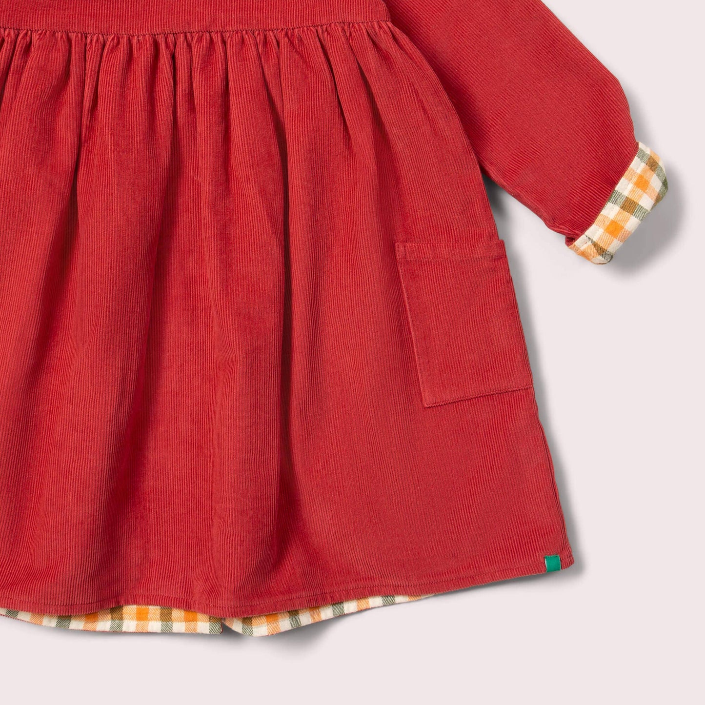 Holly Berry Reversible Corduroy Pocket Dress