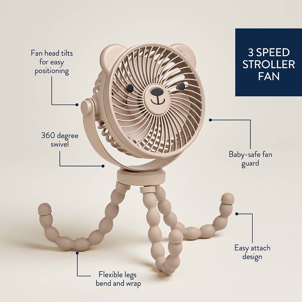 *NEW* Itzy Breeze 3-Speed Stroller Fan™- Taupe