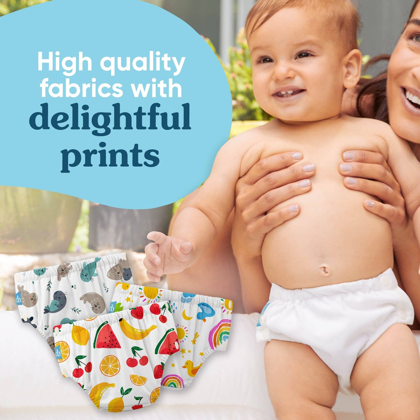 Reusable Swim Diaper Snaps - Mr Dragon