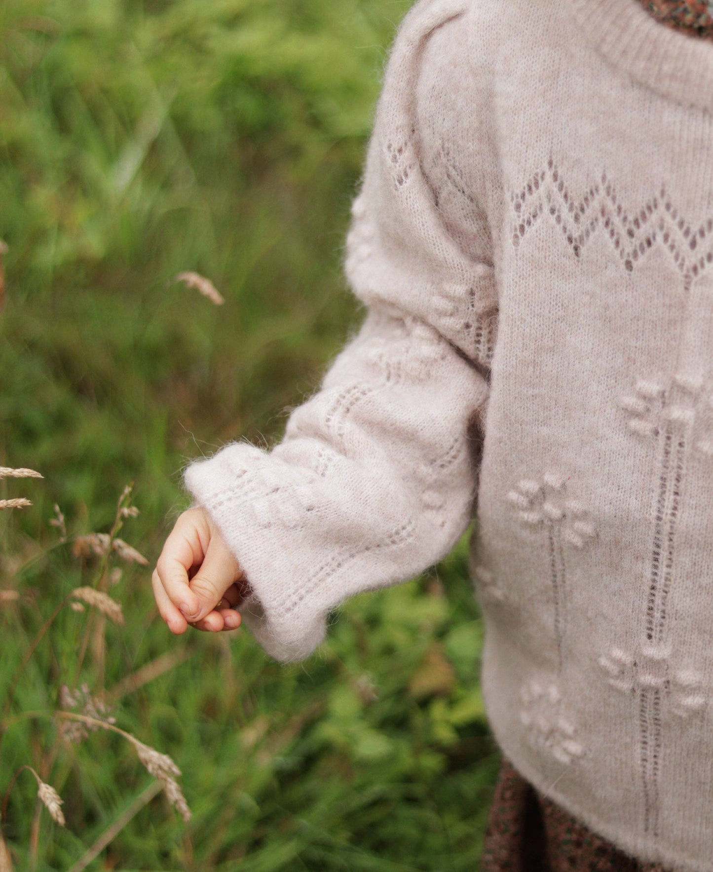 STAR ALPACA BLOUSE - PEACH WHIP