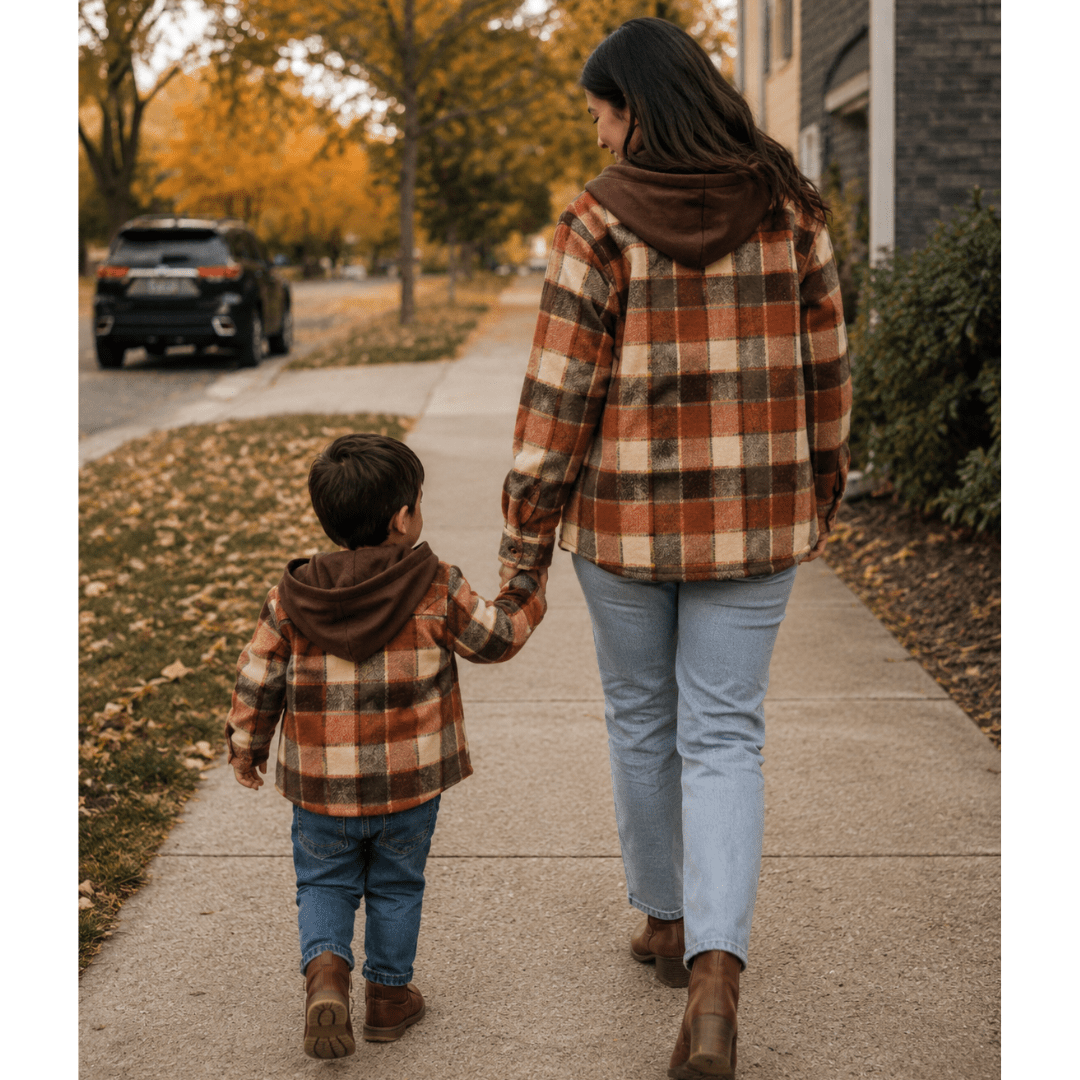 Brown & Rust Plaid Flannel