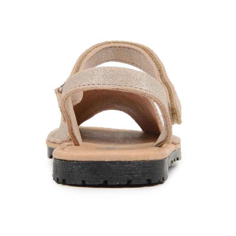 Leather Sandals : Nude Shimmer