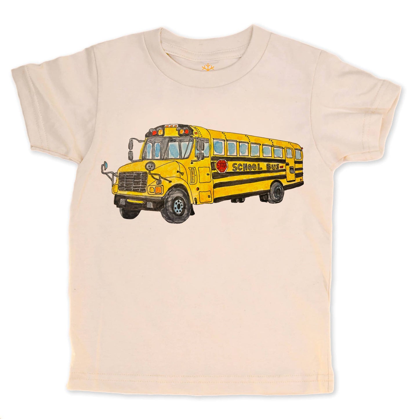 School Bus - Kids Organic Tee/Long Sleeve