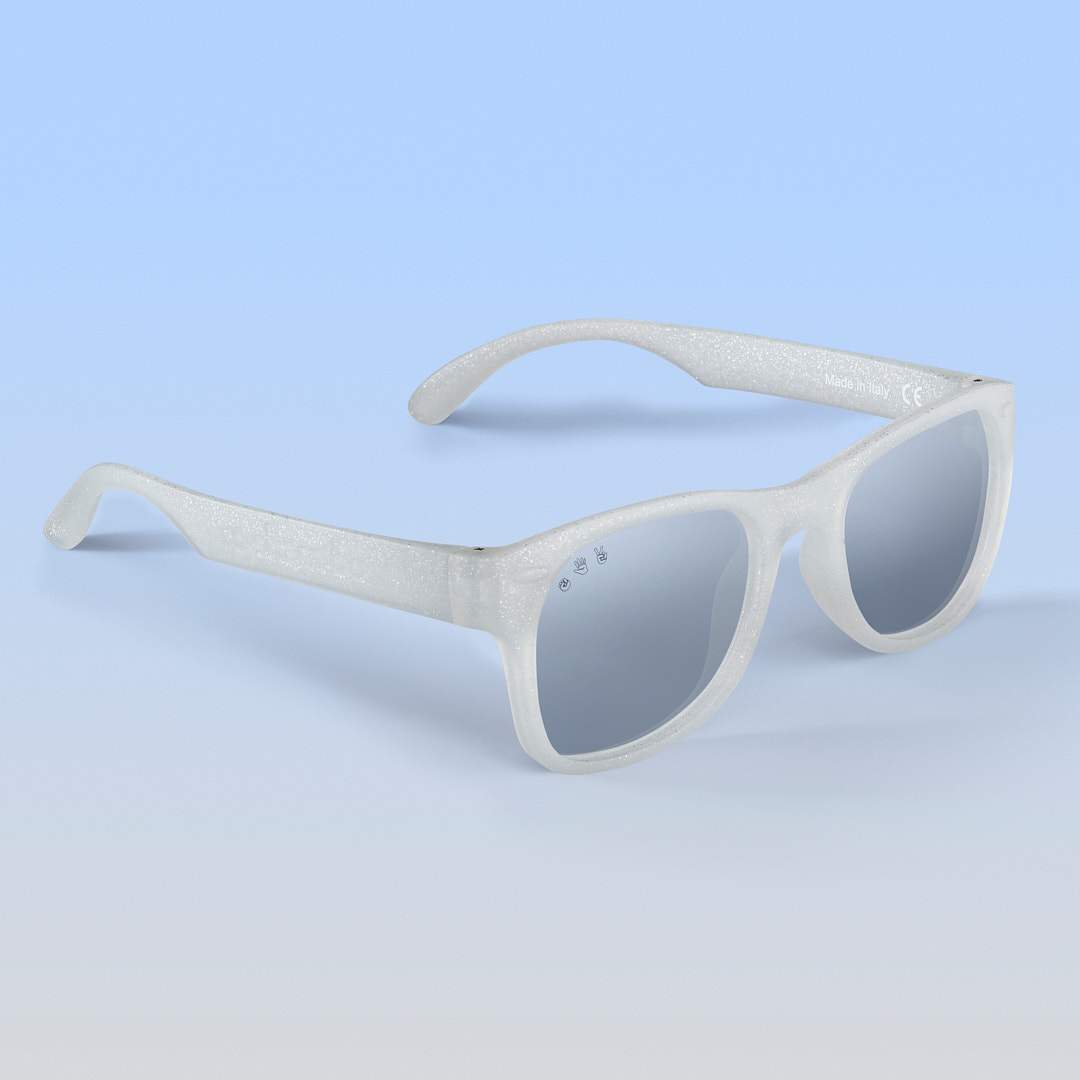 Silver Glitter Sunglasses