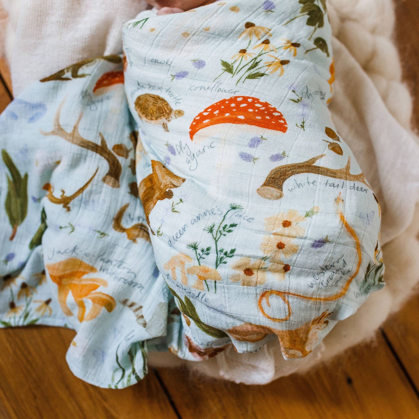 Flora & Fauna Baby Swaddle