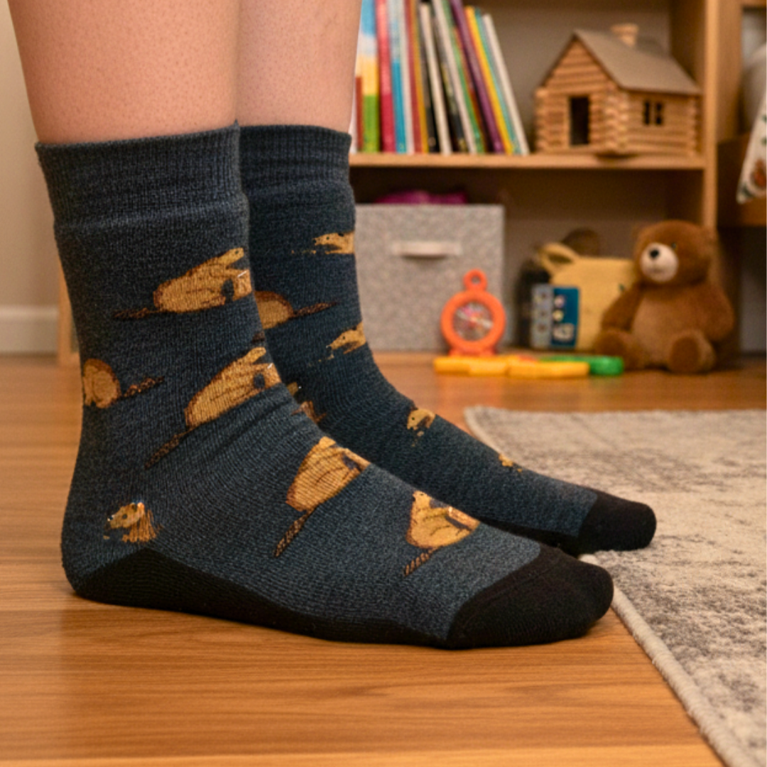 Kid's Beaver Merino Wool Socks