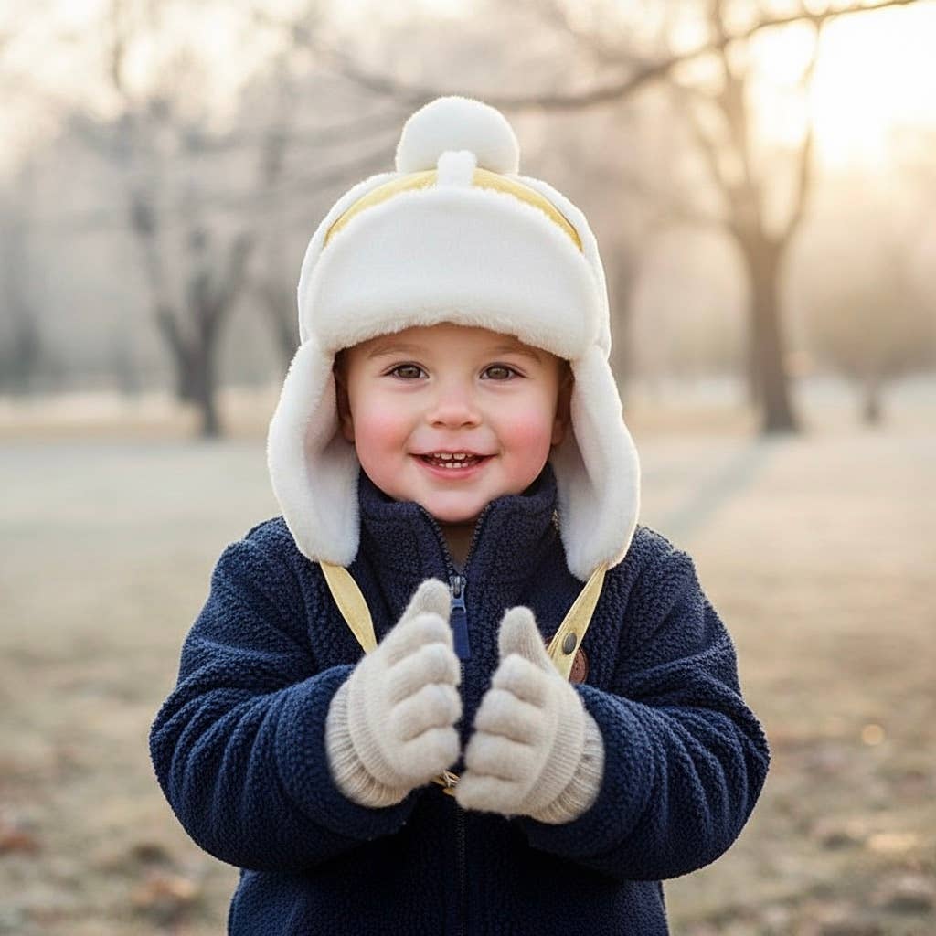 Faux-Fur Winter Hat for Kids- Cozy Winter Hat for Toddlers