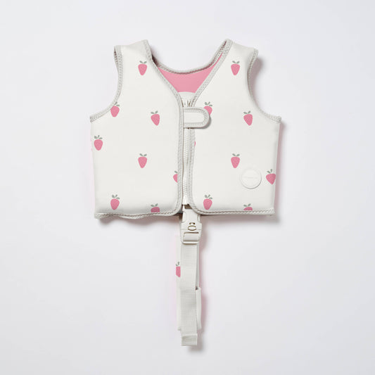Kids Swim Vest 2-3 Strawberry Sunshine