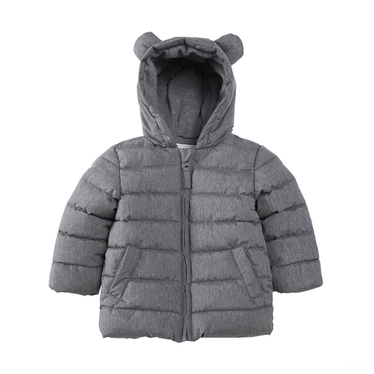 Toddler Boys' Fleece Hooded Puffer Jacket