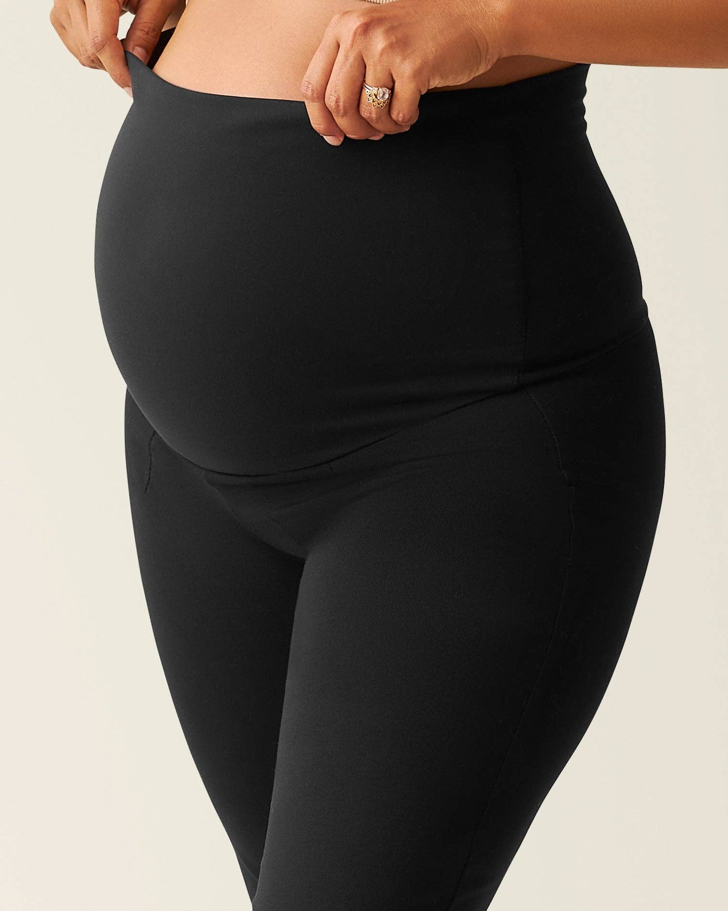 Maternity Ponte Flare Pant | Black