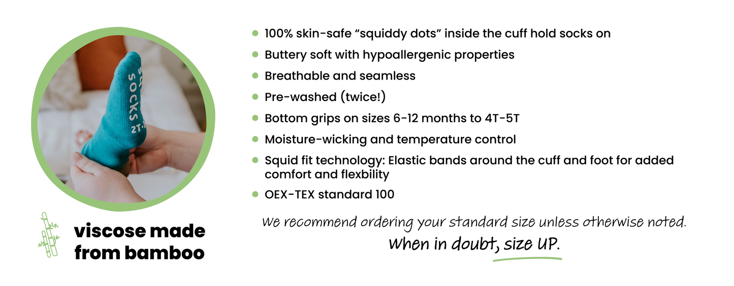 Cruz - Non-Slip Baby Socks Stripes, Polka Dot & Color-Block