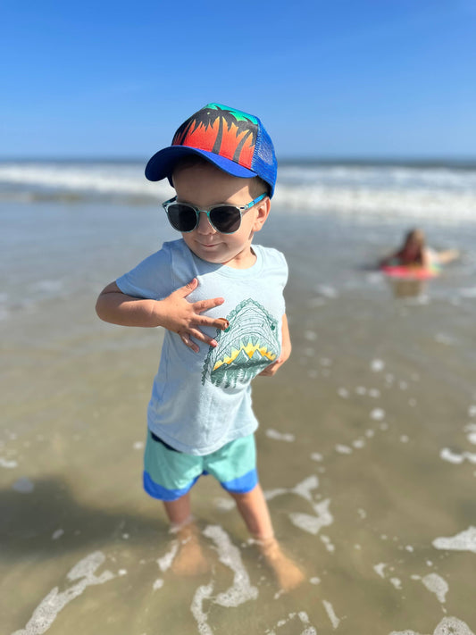 Summer Sunset Trucker Hat- Child