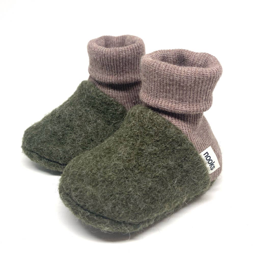 Pre-Walking Soft Wool Booties