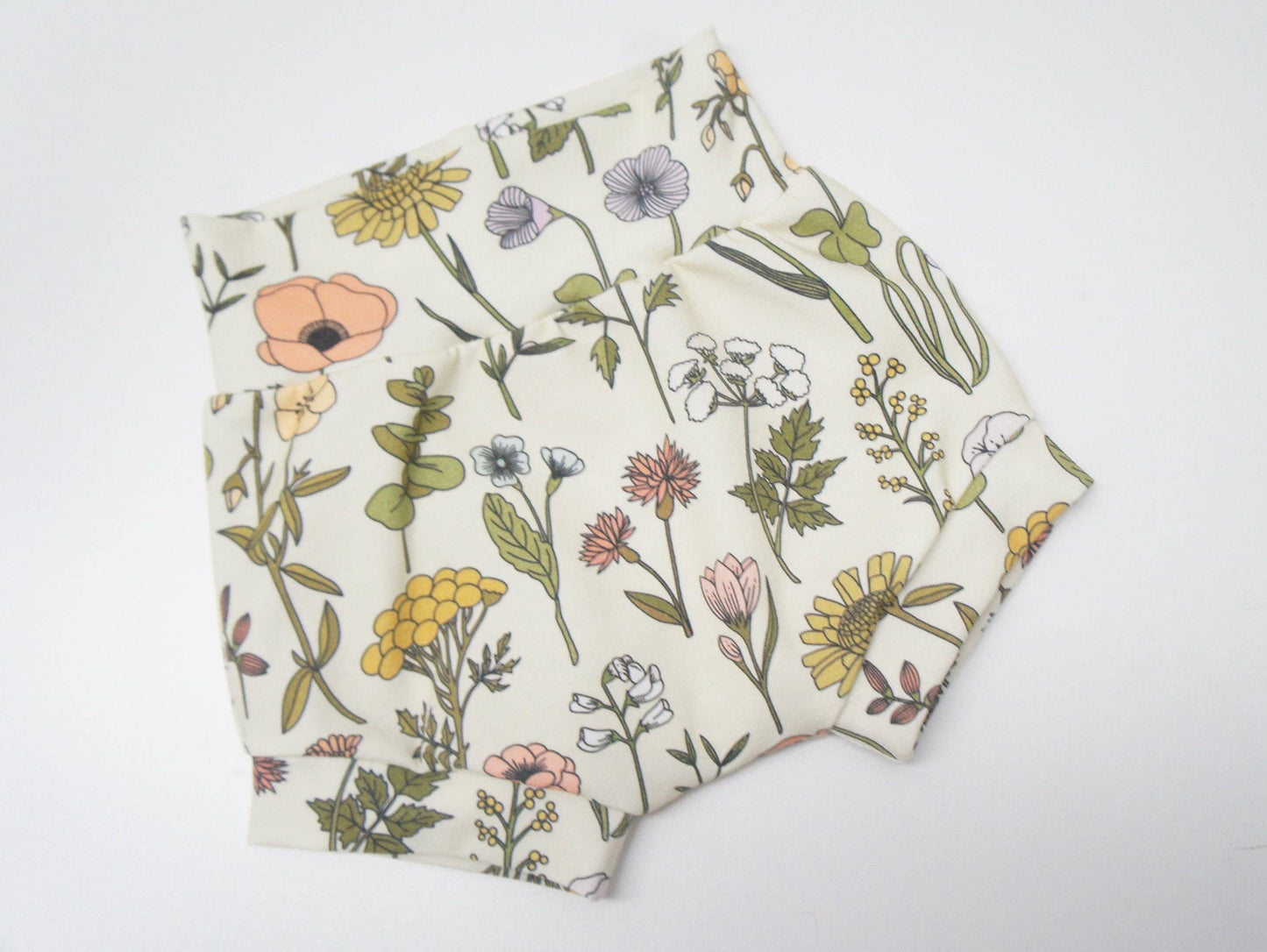 Shorties - Baby/toddler Cotton Spandex Shorties, Wildflower