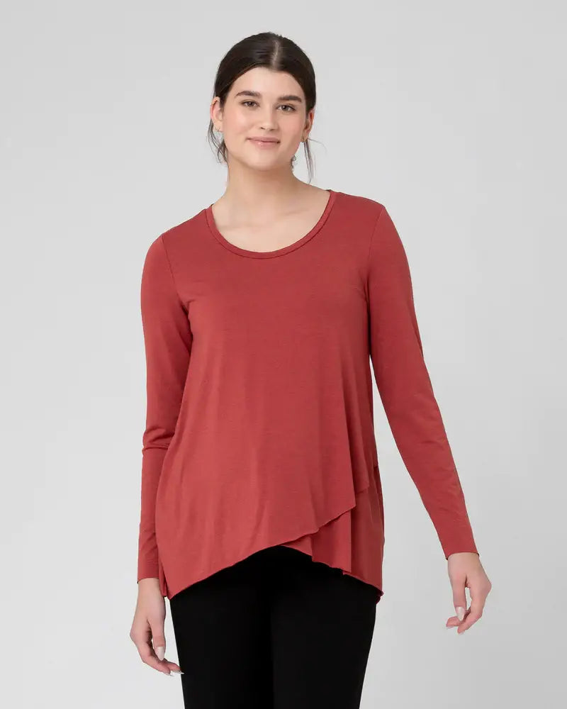 Raw Edge Nursing Top