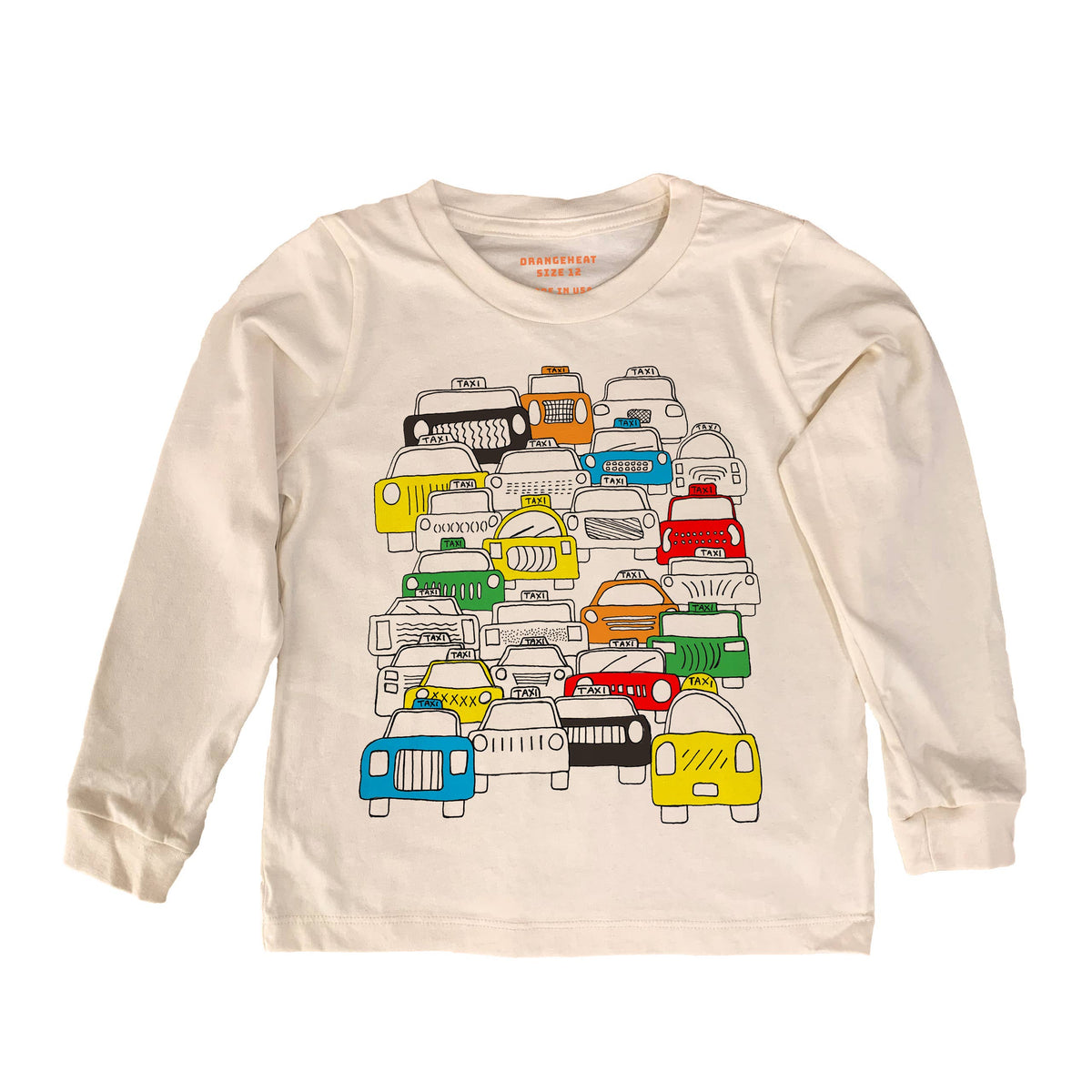 NYC Taxis - Kids Organic Tee/Long Sleeve: 2 Toddler / Long Sleeve