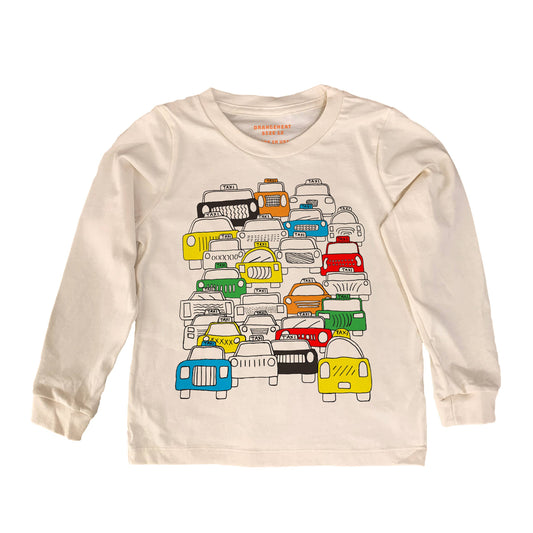 NYC Taxis - Kids Organic Tee/Long Sleeve: 2 Toddler / Long Sleeve