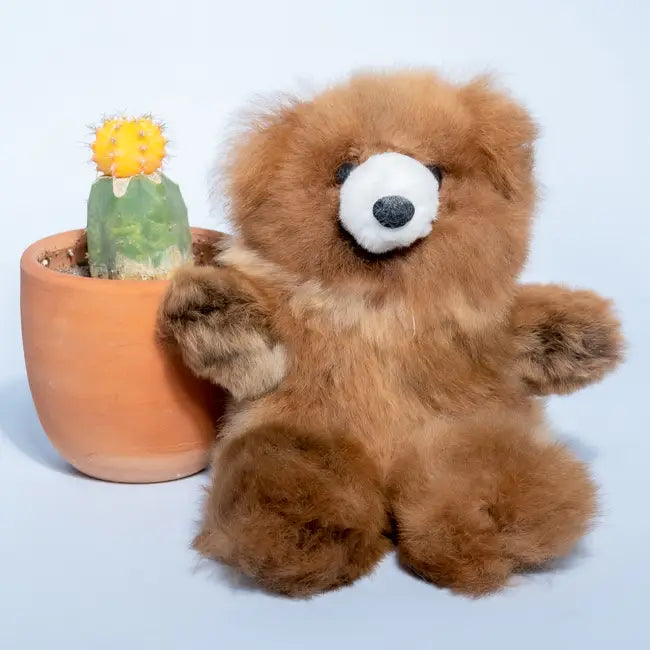 Alpaca Stuffed Animal | Teddy Bear Seated 10" | Handmade