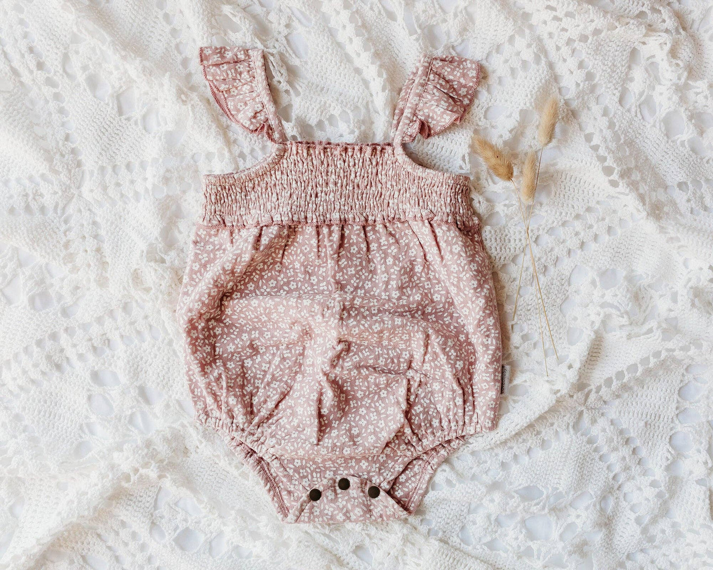 Taffy Floral | Organic Muslin Sleeveless Bodysuit