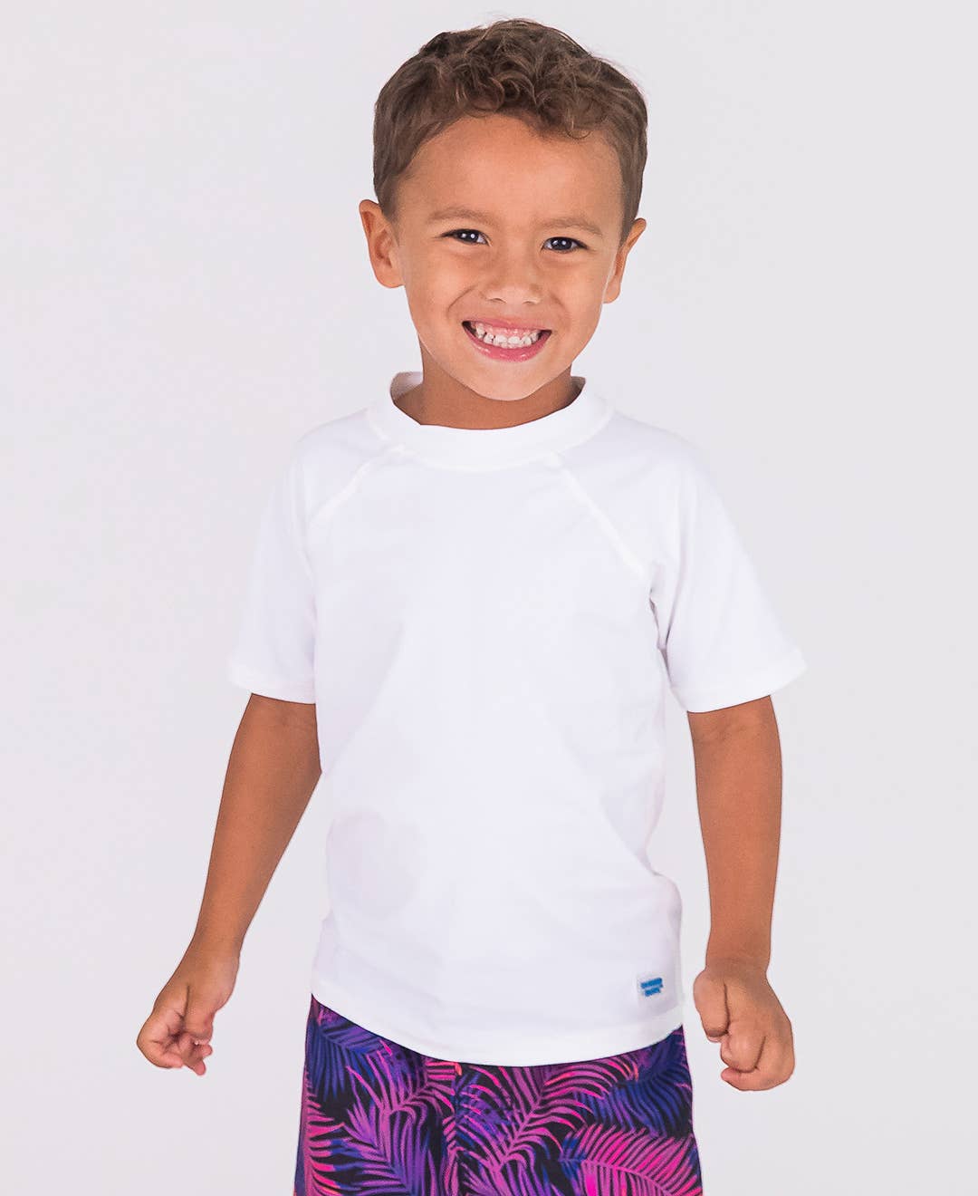 White Short Sleeve Rash Guard