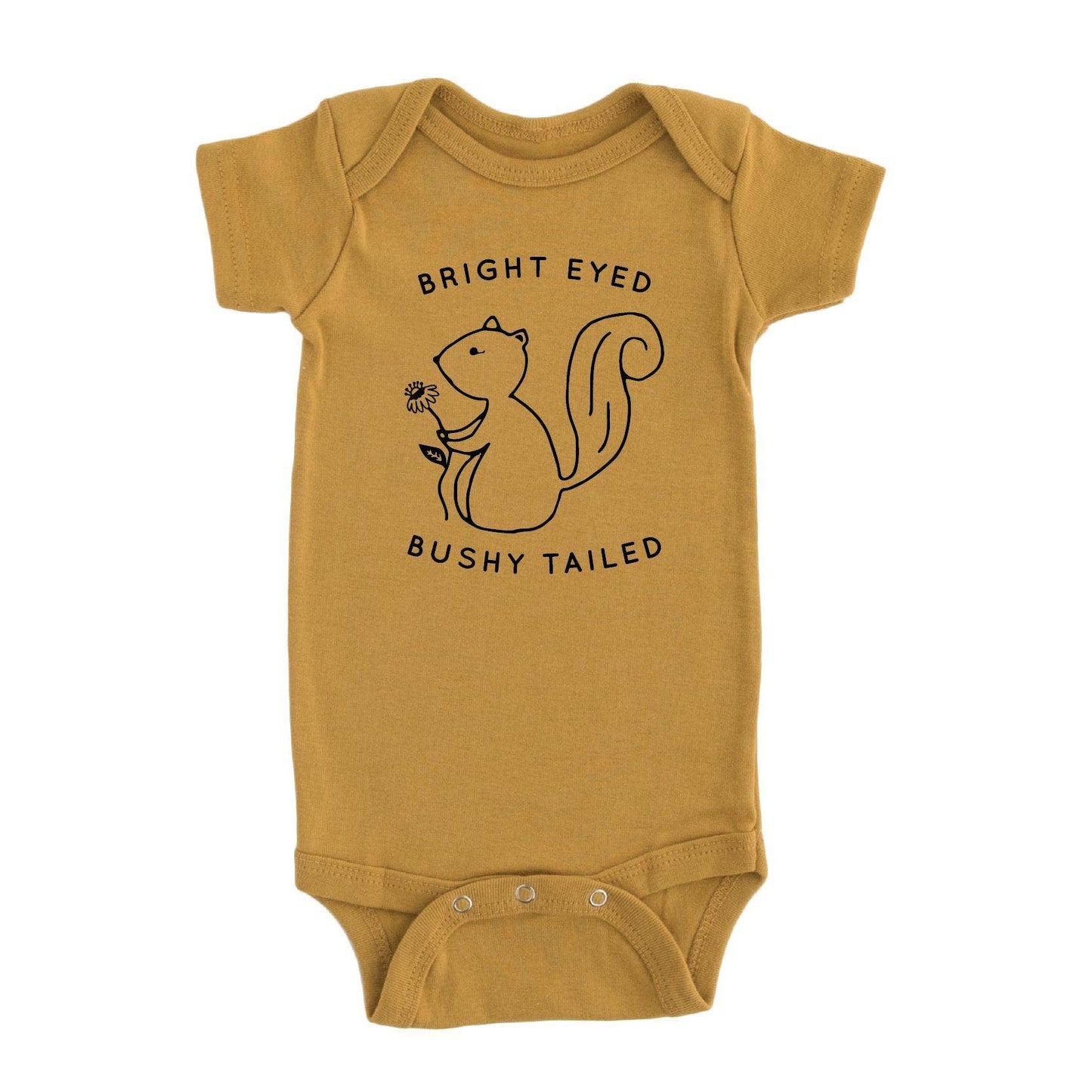 Bright Eyed Bushy Tailed Baby Bodysuit Onesie Baby Clothing | Summer Gift